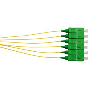 MSS Fibre SCA OS1/OS2 SM PIGTAILS - 900UM 2M 6PK PSCA2M/900-SM6