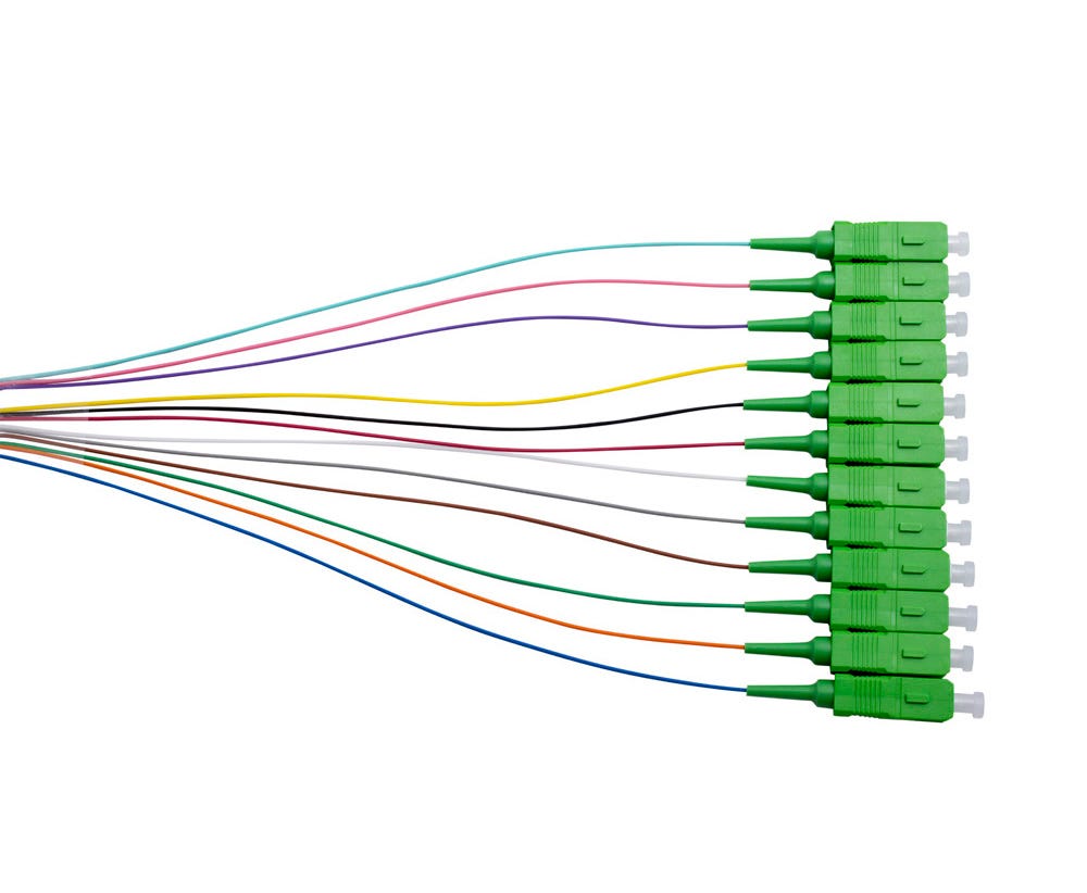 MSS Fibre SCA OS1/OS2 SM PIGTAILS - 900UM 2M C12PK PSCA2M/900-SMC12