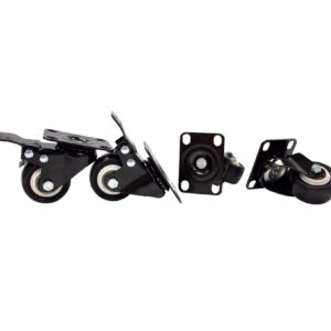 No Brand HEAVY DUTY CASTERS PK4 2XBRAKES 2XWO R19CASTORS-S