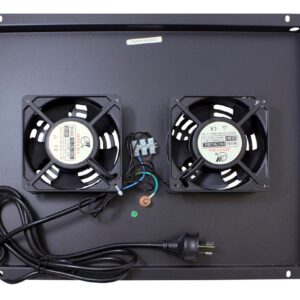 No Brand DOUBLE FAN 346X412X40 600MM RACK MODULE RFM2-600-S