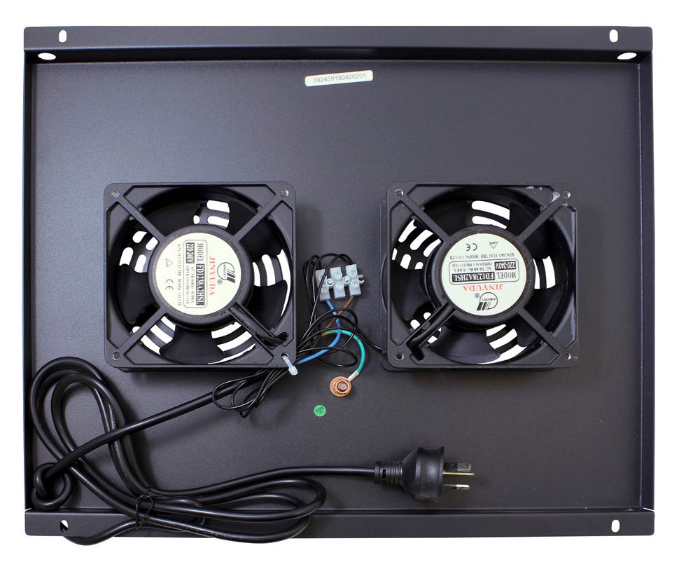 No Brand DOUBLE FAN 346X412X40 600MM RACK MODULE RFM2-600-S