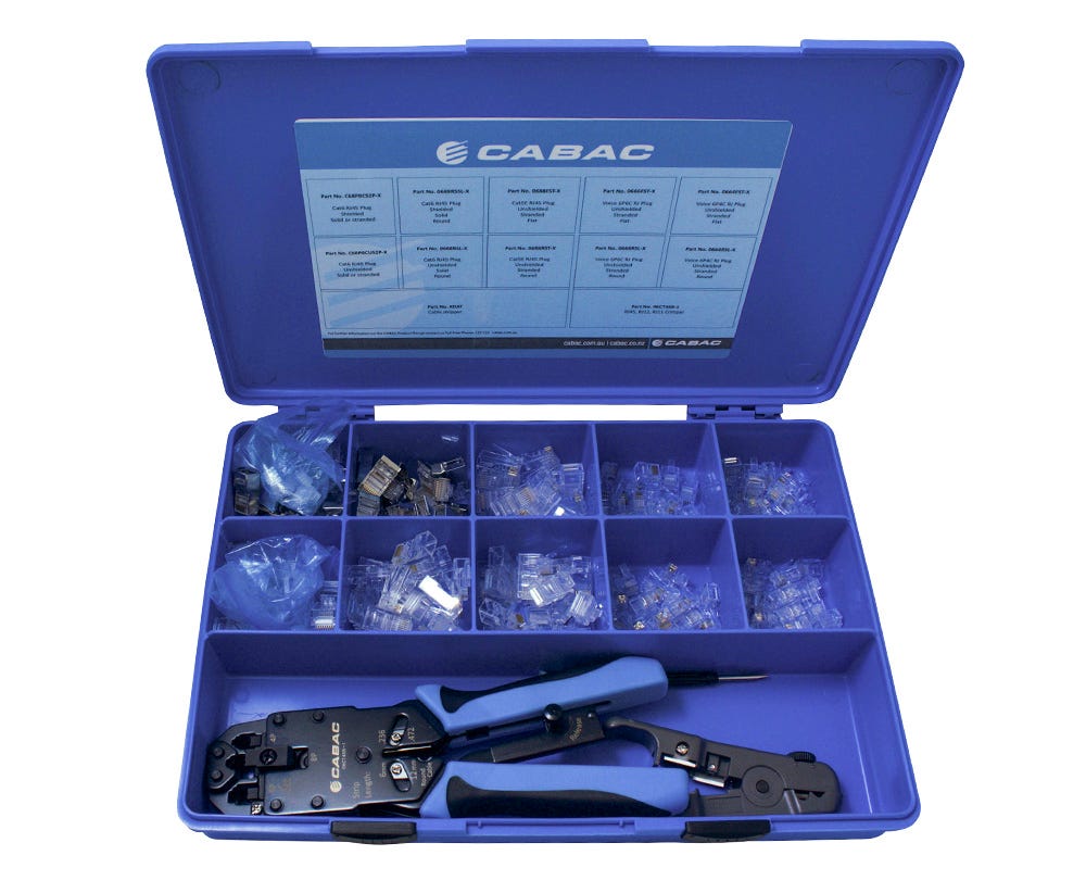 Cabac RJ PLUG KIT WITH CRIMP AND STRIP TOOL RJ-KIT1