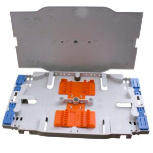 MSS Fibre W&B SPLICE CASSETTE WITH LID - 24 FIBRE SPLICE-24-200