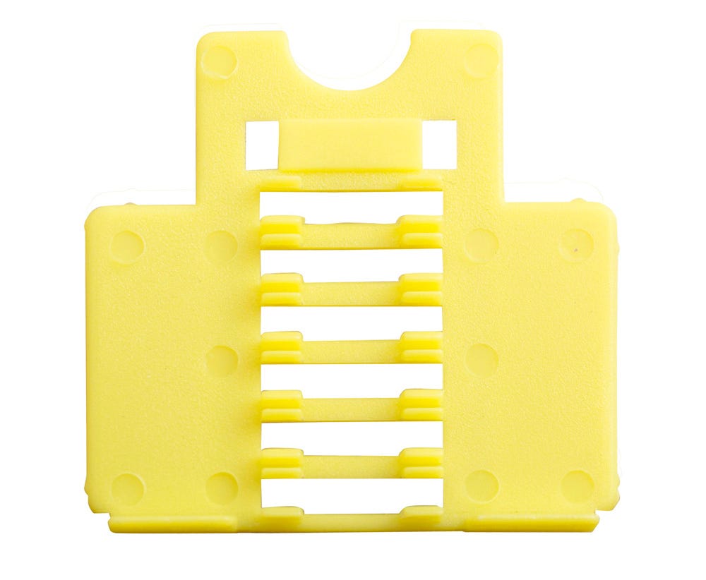 MSS Fibre 6 FIBRE 2.6-2.8MM SPLICE HOLDER YELLOW SPLICE-CONE-YL
