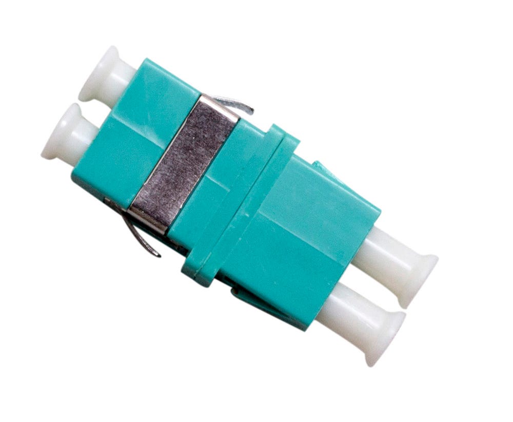 MSS Fibre LC MULTIMODE AQUA DUPLEX THRU-ADAPTOR THRU-LC-D-MM3 x 6