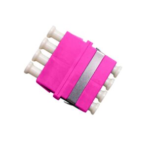 MSS Fibre LC OM4 QUAD THRU ADAPTOR - ERIKA VIOLET THRU-LC-QUAD-MM4 x 6