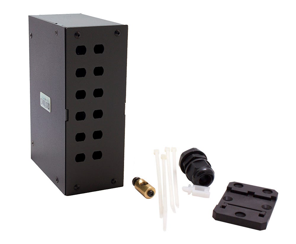 MSS Fibre WALL BOX DIN MOUNT 12F ST SPX WB-12MOD-DIN-ST