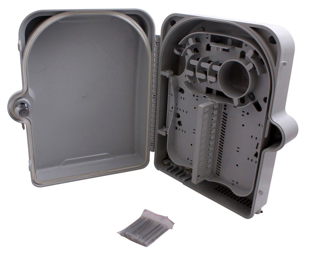 MSS Fibre WALL BOX FOR 24-FIBRE SC SIMPLEX IPRATED WB-24-SCS-IP