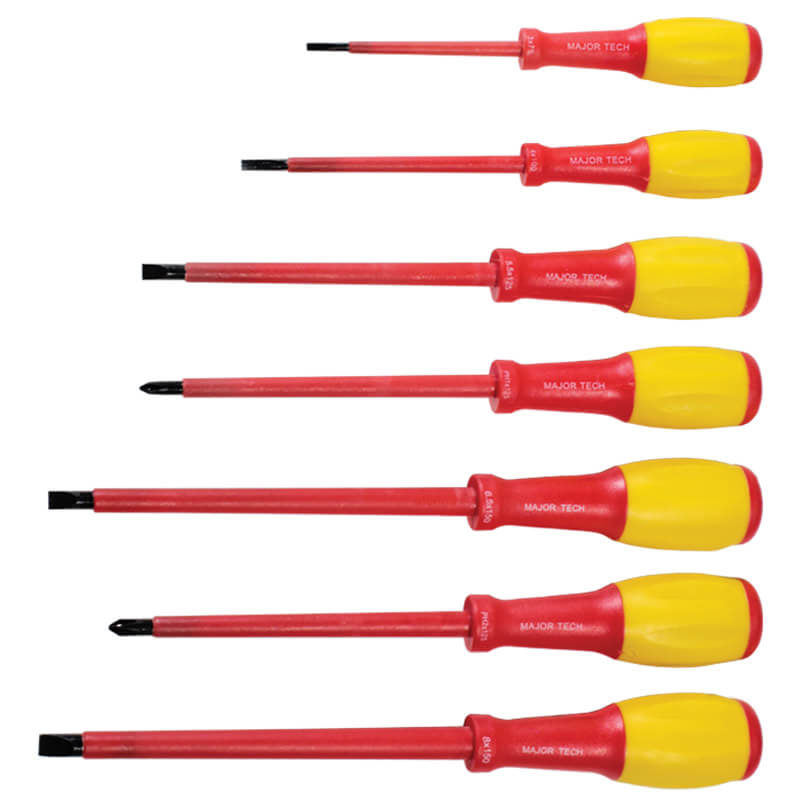 Major Tech 7Pce Electrician Screwdriver Set KTK0707SG