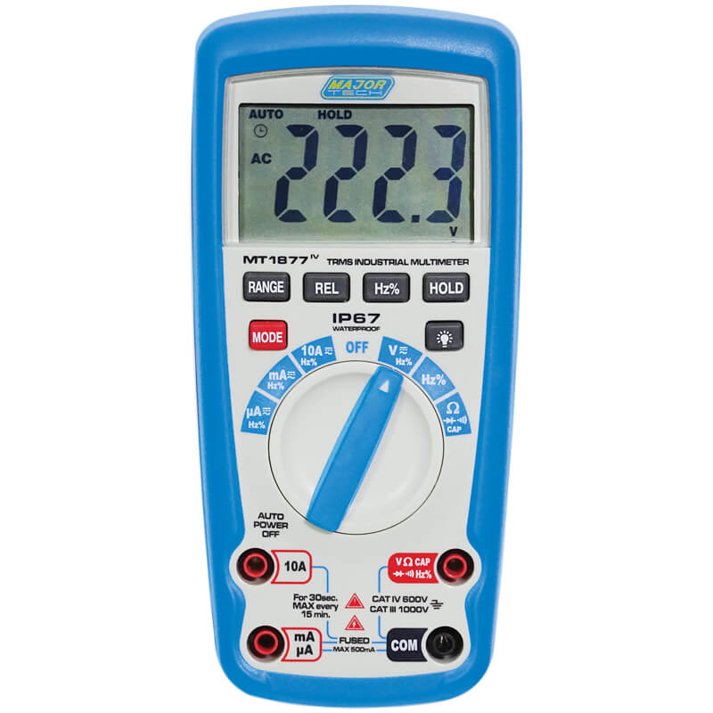 Major Tech Auto DMM, CATIV 600V, IP67 MT1877