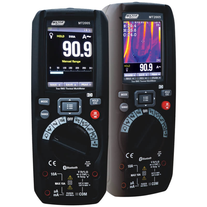 Major Tech TRMS Indust Multimeter,Infrared,Thermal Imager MT2005