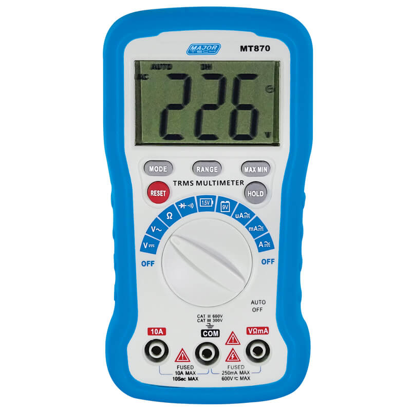Major Tech Compact DMM c/w Battery Test MT870