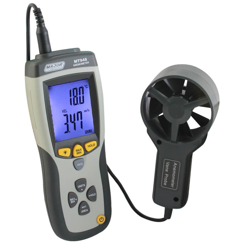 Major Tech Thermo-Anemometer, Separate Vane MT948