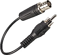 RCA Plug to BNC Jack 6" Adaptor Cable VSRCAP2BNCJAC