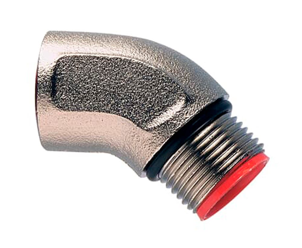 Adaptaflex SOLID NIC PLT BRASS 45 DEGREE ELBOW M25 B/M25/45