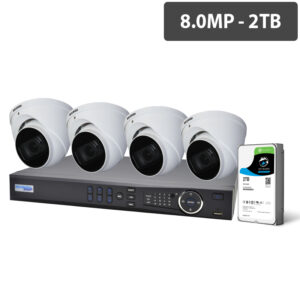 Securview Victory Series Professional 8 Channel 8.0MP HDCVI Surveillance Kit (4 x Motorised Cameras, 2TB HDD) CVRKIT-P882M-4