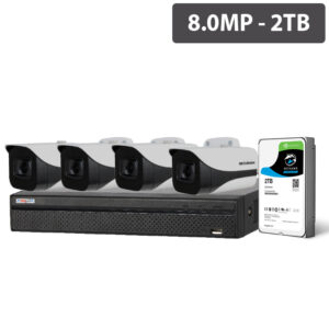 Watchguard Compact 8 Channel 8.0MP HDCVI Surveillance Kit (4 x Fixed Cameras, 2TB HDD) CVRKIT-C882F-4