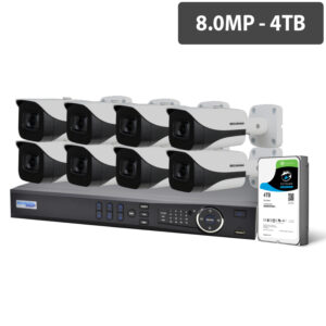 Watchguard Compact 16 Channel 8.0MP HDCVI Surveillance Kit (8 x Fixed Cameras, 4TB HDD) CVRKIT-C1684F-8