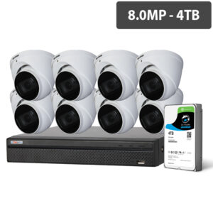 Watchguard Compact 16 Channel 8.0MP HDCVI Surveillance Kit (8 x Motorised Cameras, 4TB HDD) CVRKIT-C1684M-8