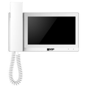 VIP Vision Residential IP Intercom Monitor with Handset (White) INTIPMONDWH2