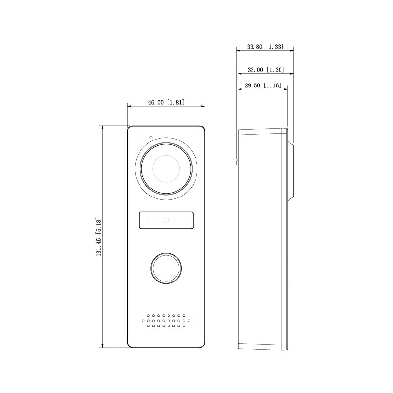 VIP Vision Entry Series Standalone Analogue Intercom Kit INTKIT-A1 - Image 3