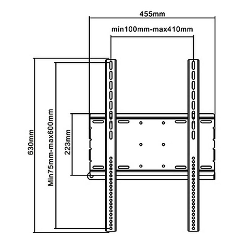 Securview 37-70" Vertical LCD Wall Mount Bracket LCDBKT-W70T - Image 2