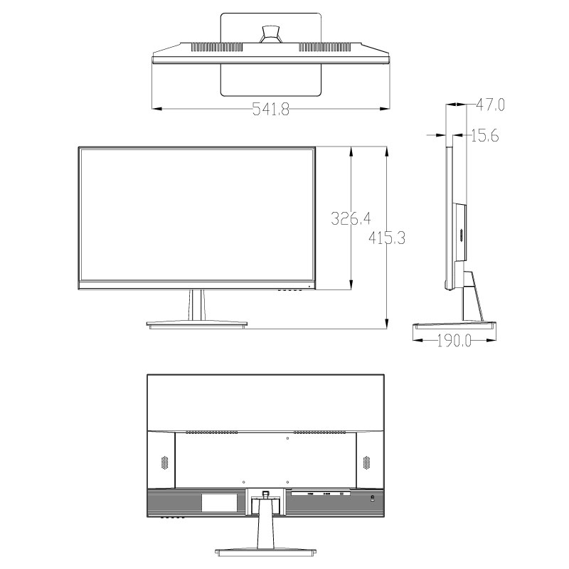 Flashview 23.8" Flashview Full HD LCD Surveillance Monitor (TN) LCDFL24V - Image 2