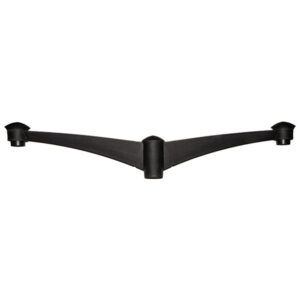 Fumagalli Pilar Pole Bracket - Double (Black) FU-PIL-P2B