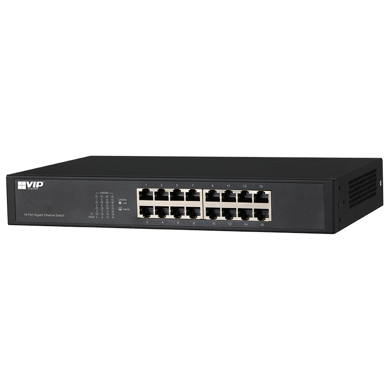 VIP Vision 16 Port Unmanaged Gigabit Ethernet Switch VSETH-SW16G