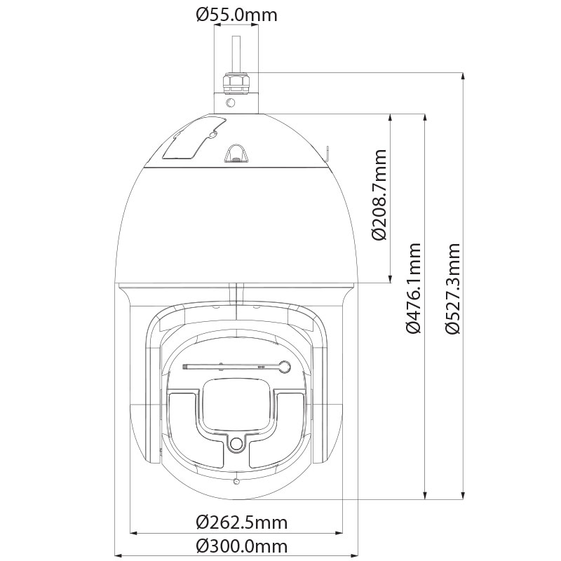 VIP Vision Ultimate Series 2.0MP Ultra Low Light 48x Zoom PTZ Dome VSIP2MPPTZIRK - Image 4