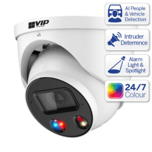 VIP Vision Professional AI Series 8.0MP Fixed Deterrence Turret VSIPP-8DG-ID