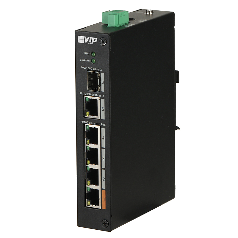 VIP Vision 4-port Unmanaged Fast PoE Ethernet Switch VSPOE-SW4H