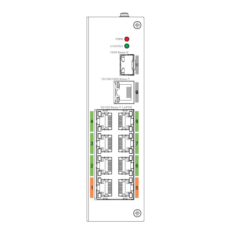 VIP Vision 8-port Unmanaged Fast Extended PoE Ethernet Switch VSPOE-SW8E - Image 3