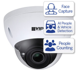 VIP Vision Ultimate AI Series 4.0MP Motorised Vandal Dome VSIPU-4DIRM-I