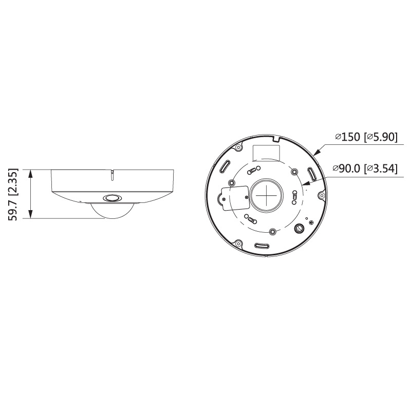 VIP Vision Specialist AI Series 12.0MP People Counting 360ΓΈ Fisheye Dome VSIPFE-12IR-I - Image 2