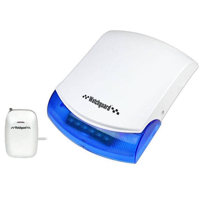 Watchguard Watchguard Wireless Siren & Strobe with Backup Battery WGSIR-500W