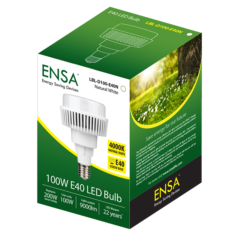 ENSA 160W E40 Retrofit High Bay LED Bulb (4000K) LBL-D160-E40N - Image 2