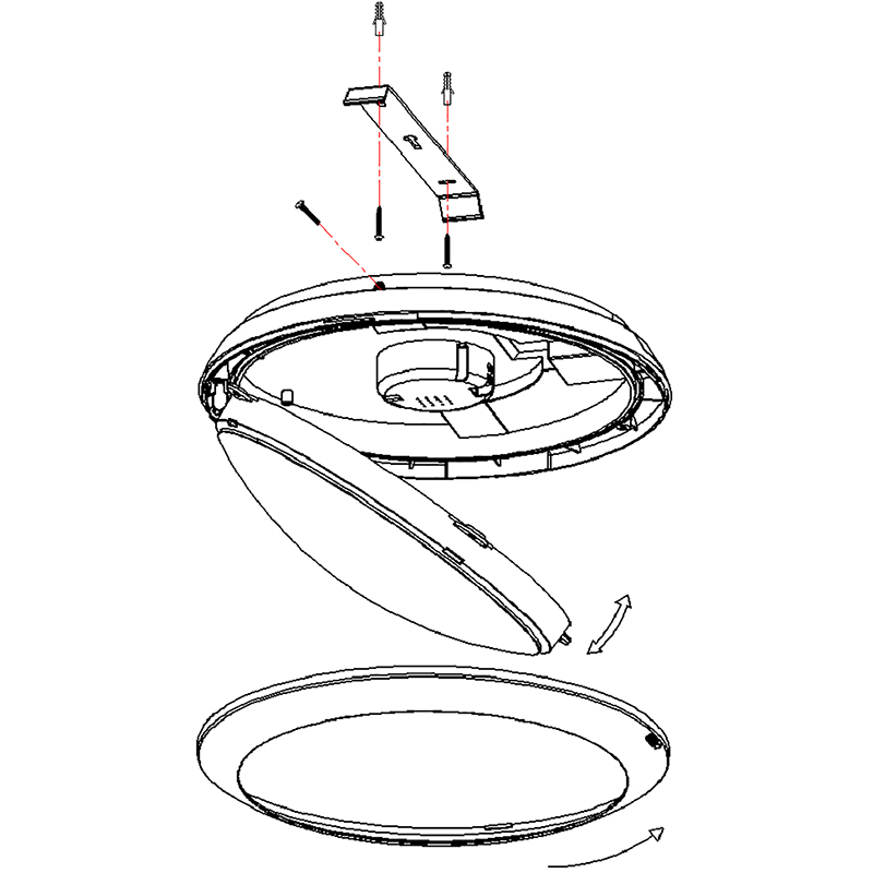 ENSA 16W LED Intelligent Oyster Light (5000K) LOL-A16-CS2 - Image 2
