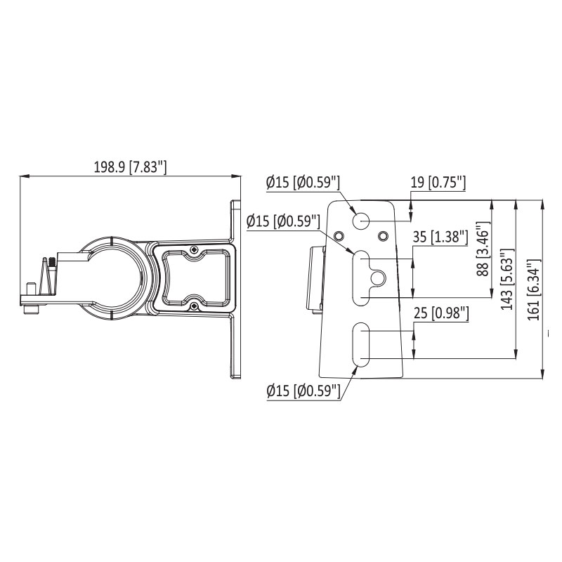 ENSA Pole Adjustable Bracket for LSL-B Street Lights LSL-BKTA - Image 4