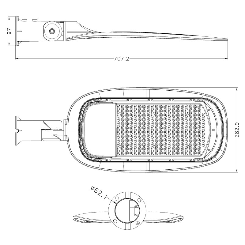 AVOL AVOL 200W Driver-on-Board LED Street Light LSL-C200-C - Image 3