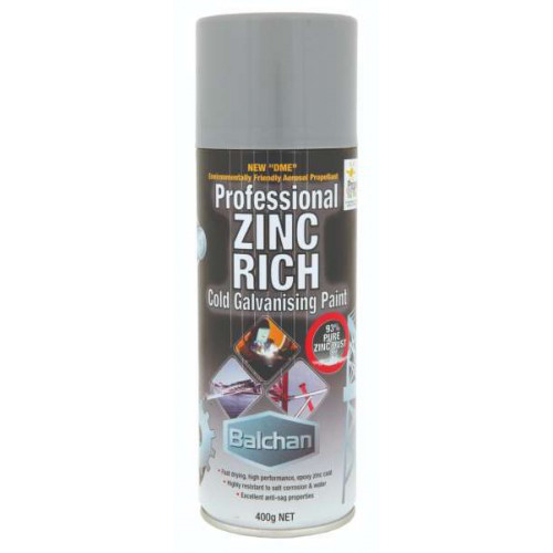 Balchan 400g Zinc Rich Cool Galvanising Paint MMBA1214