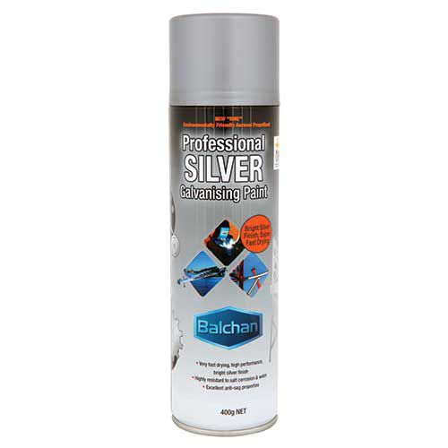 Balchan 400g Professional Silver Galvanising Paint MMBA1215
