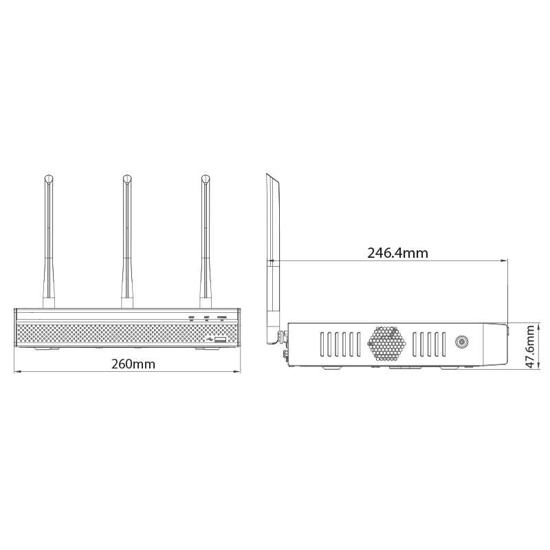 Watchguard WiFi 4 Channel Dual Band Network Video Recorder (80Mbps) NVR4WF - Image 2
