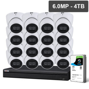 Watchguard Compact Series 16 Camera 6.0MP IP Surveillance Kit (Fixed, 4TB) NVRKIT-C1664F