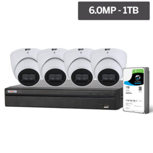 Watchguard Compact Series 4 Camera 6.0MP IP Surveillance Kit (Fixed, 1TB) NVRKIT-C461F