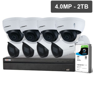Watchguard Compact Series 8 Camera 4.0MP IP Surveillance Kit (Fixed, 2TB) NVRKIT-C842F