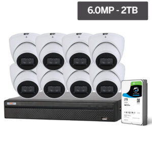 Watchguard Compact Series 8 Camera 6.0MP IP Surveillance Kit (Fixed, 2TB) NVRKIT-C862F