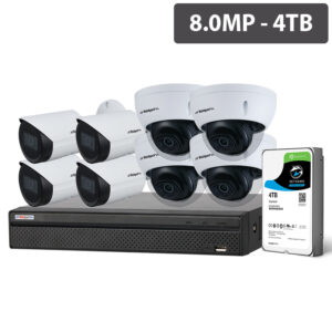 Watchguard Compact Series 8 Camera 8.0MP IP Surveillance Kit (Fixed, 4TB) NVRKIT-C884F