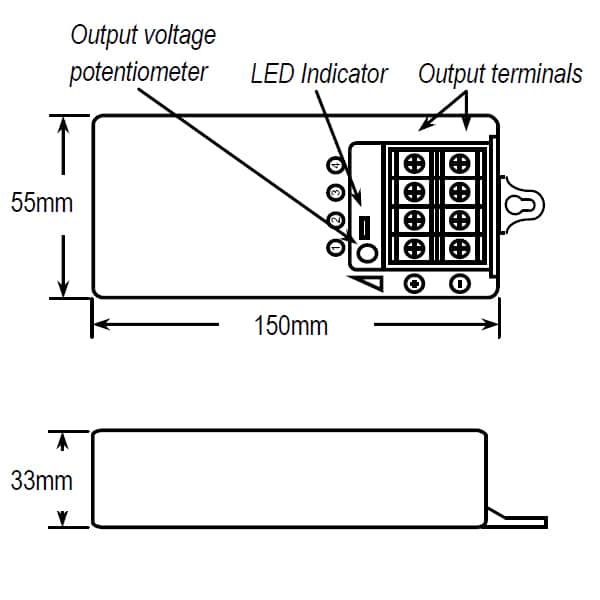 Securview 4 Channel 12VDC 5A Power Supply PS12V5A4CH - Image 2