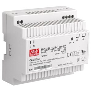 Securview 12VDC 7.5A Single Output Industrial DIN Rail Power Supply PSDR12V7A